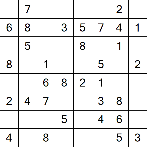 Sudoku 8x8 - Simple