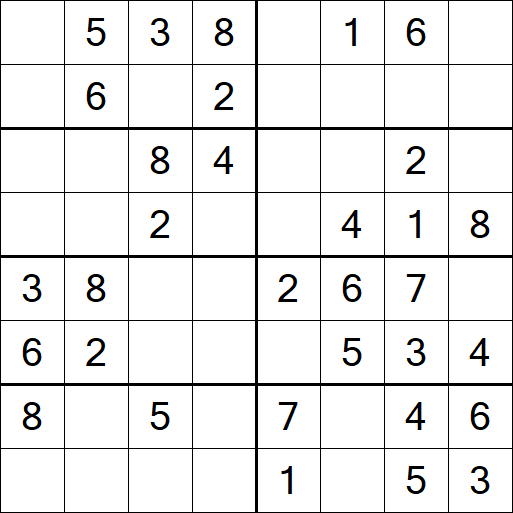 Sudoku 8x8 - Easy