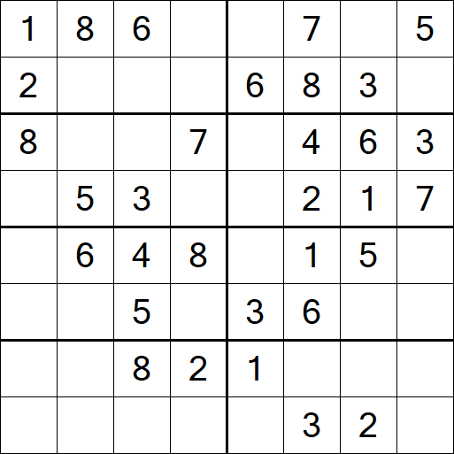 Sudoku 8x8 - Einfach