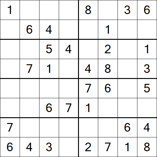 Sudoku 8x8 - Fácil