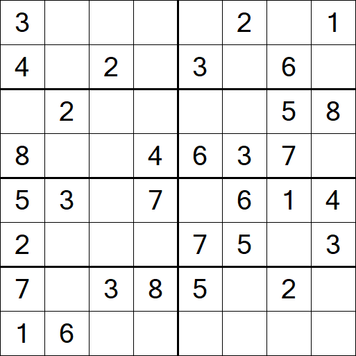 Sudoku 8x8 - Fácil