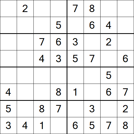 Sudoku 8x8 - Easy