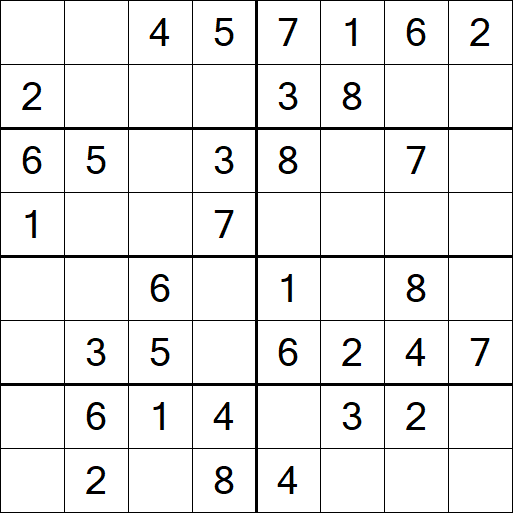 Sudoku 8x8 - Easy