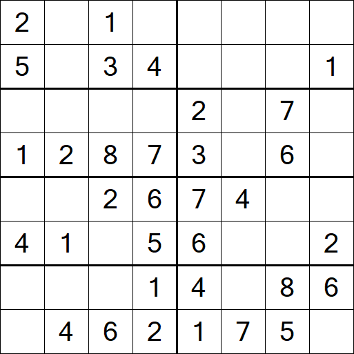 Sudoku 8x8 - Einfach