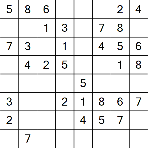 Sudoku 8x8 - Einfach