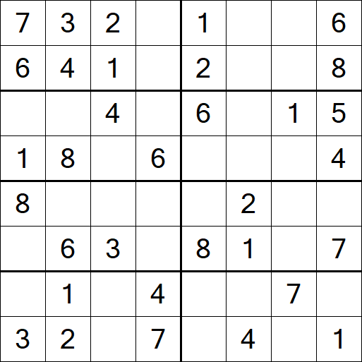 Sudoku 8x8 - Einfach