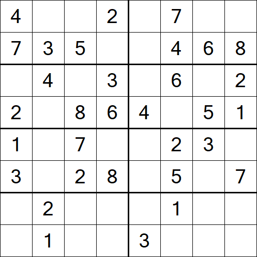 Sudoku 8x8 - Einfach