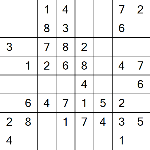 Sudoku 8x8 - Easy