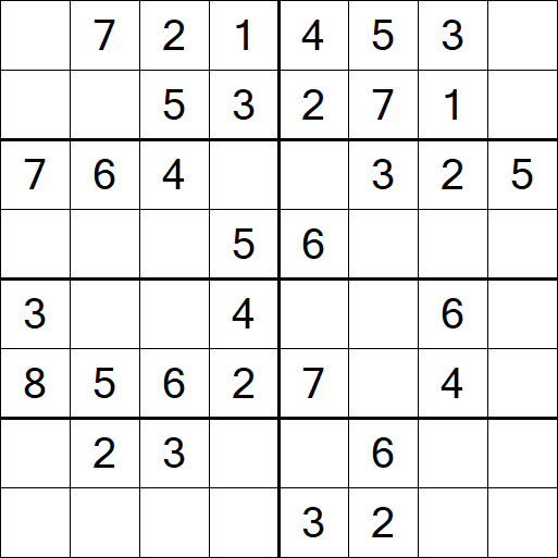 Sudoku 8x8 - Einfach