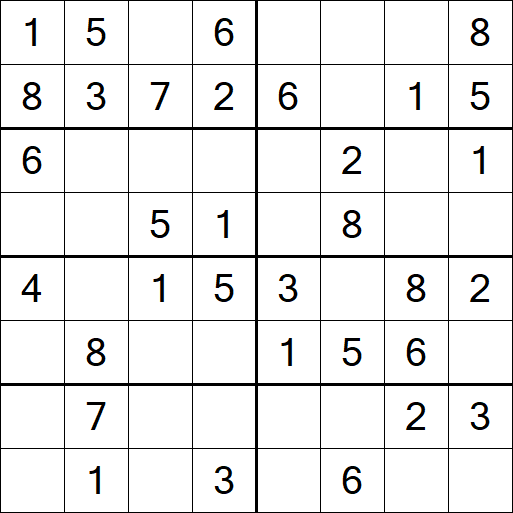 Sudoku 8x8 - Einfach