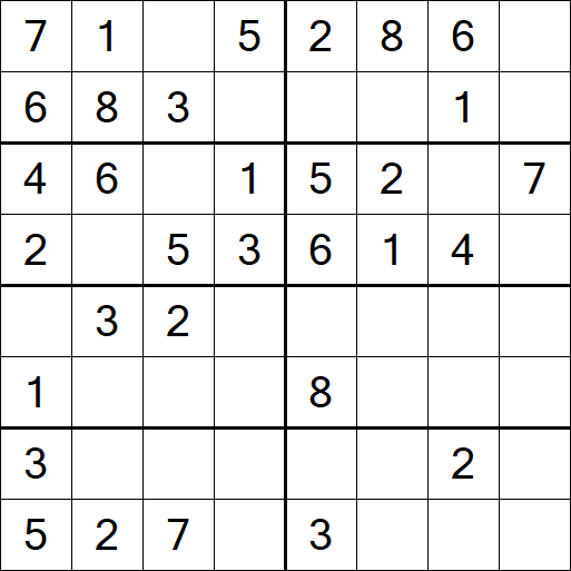 Sudoku 8x8 - Einfach