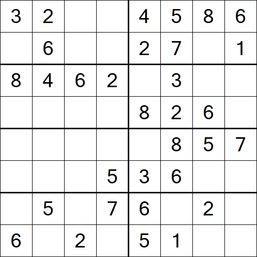 Sudoku 8x8 - Einfach