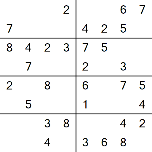 Sudoku 8x8 - Einfach