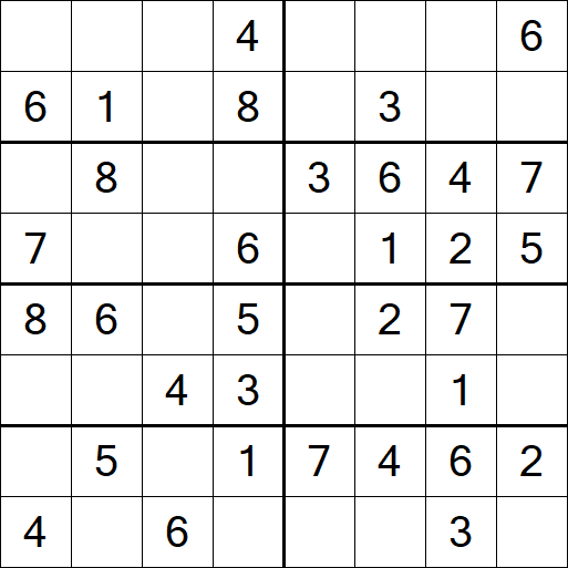 Sudoku 8x8 - Einfach