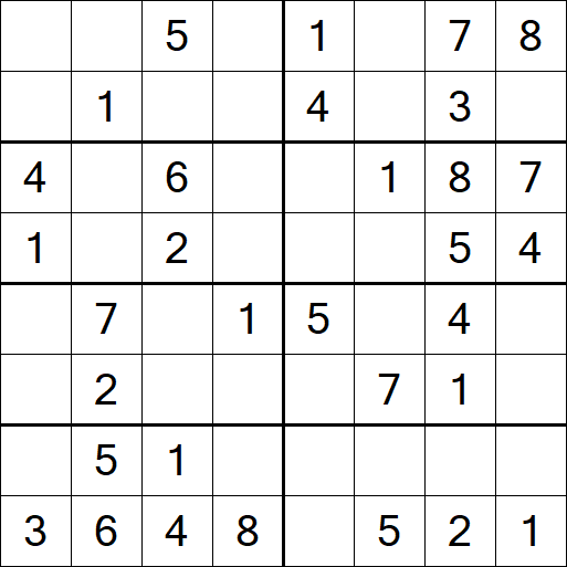 Sudoku 8x8 - Easy