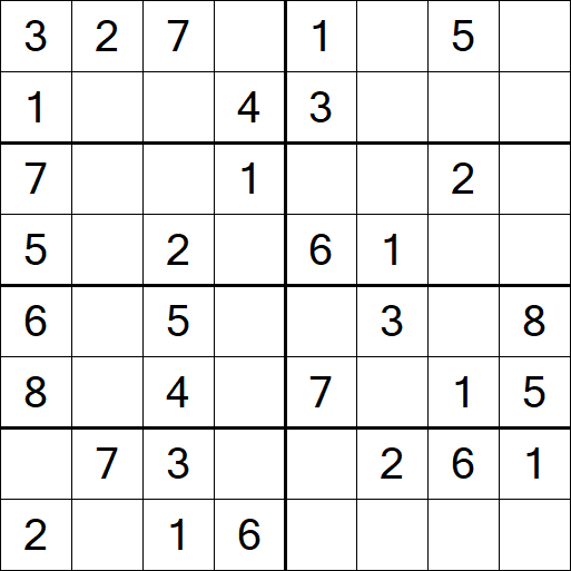 Sudoku 8x8 - Einfach