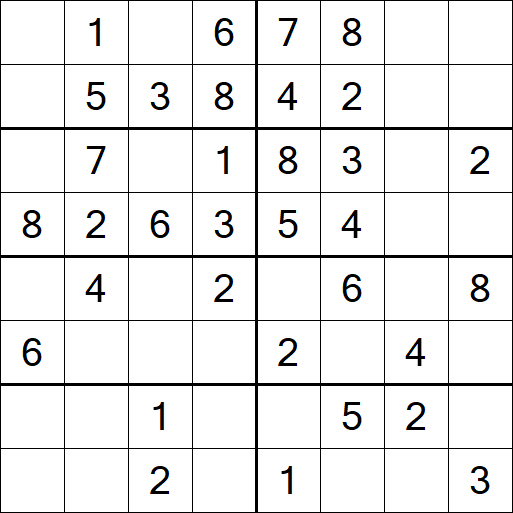 Sudoku 8x8 - Simple