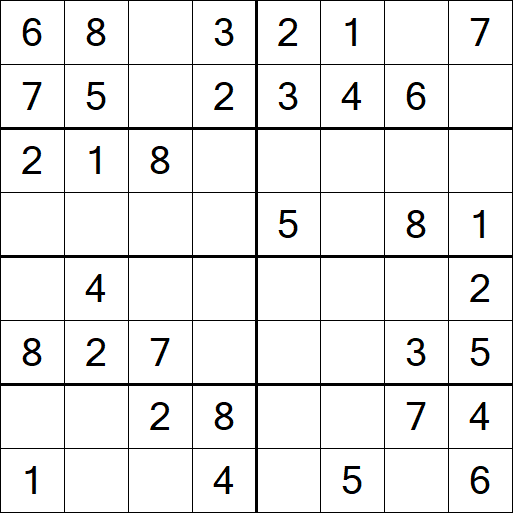 Sudoku 8x8 - Simple