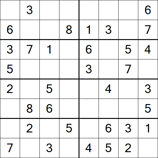 Sudoku 8x8 - Easy