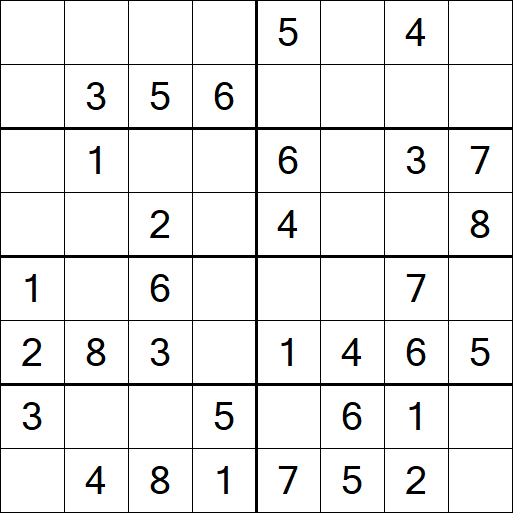 Sudoku 8x8 - Easy
