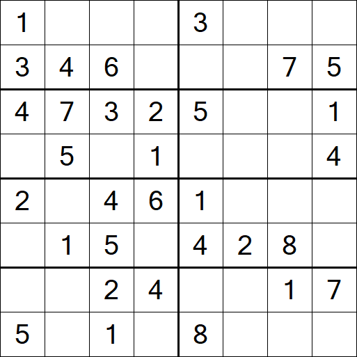 Sudoku 8x8 - Easy