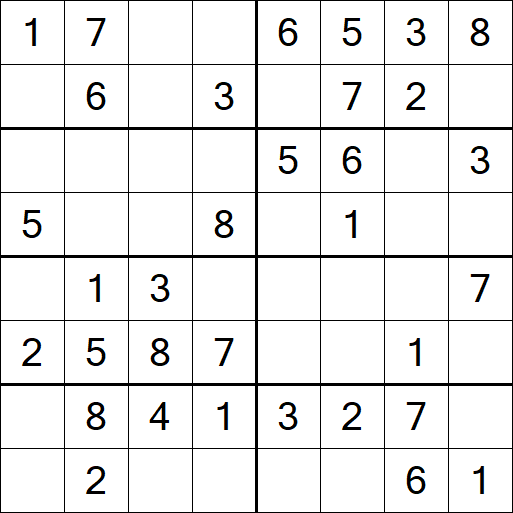 Sudoku 8x8 - Easy