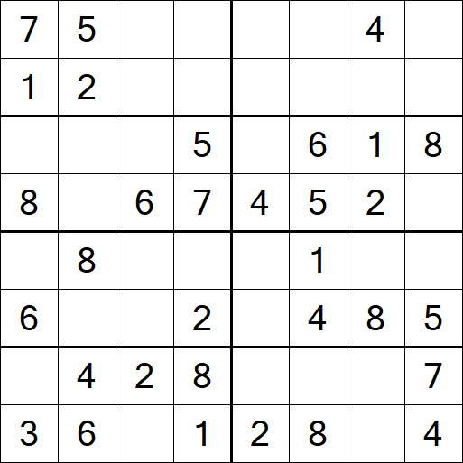 Sudoku 8x8 - Easy