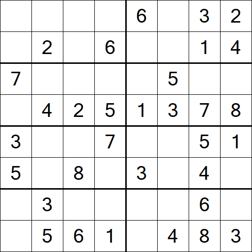Sudoku 8x8 - Einfach