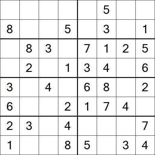Sudoku 8x8 - Easy