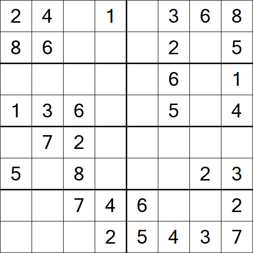 Sudoku 8x8 - Einfach