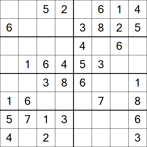 Sudoku 8x8 - Einfach