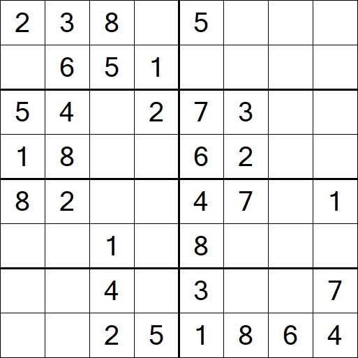 Sudoku 8x8 - Einfach