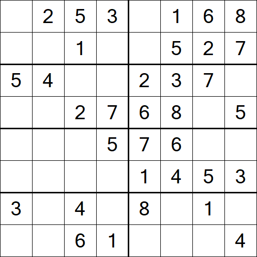 Sudoku 8x8 - Easy