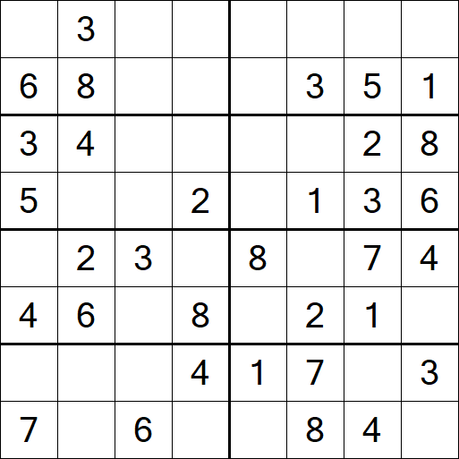 Sudoku 8x8 - Einfach