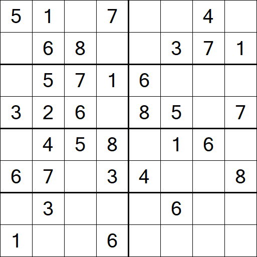 Sudoku 8x8 - Einfach