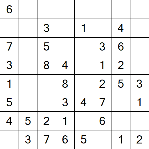 Sudoku 8x8 - Easy