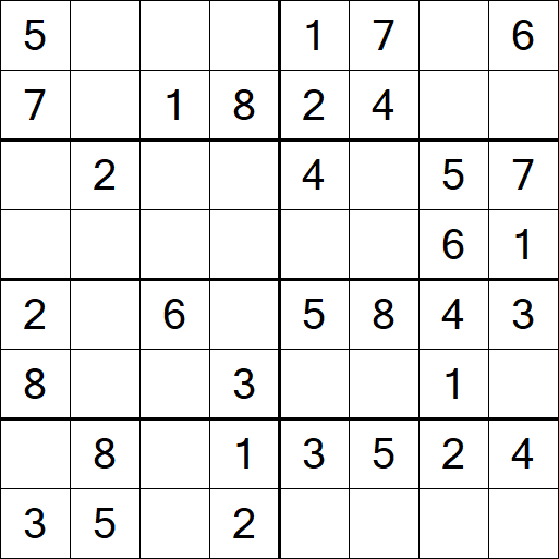 Sudoku 8x8 - Einfach