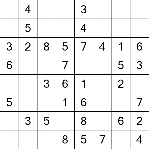 Sudoku 8x8 - Fácil