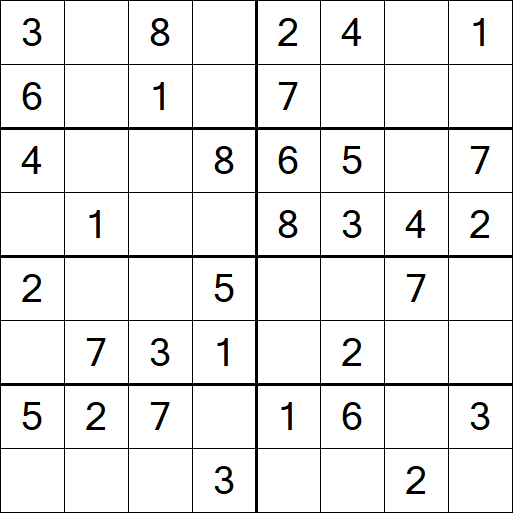 Sudoku 8x8 - Fácil