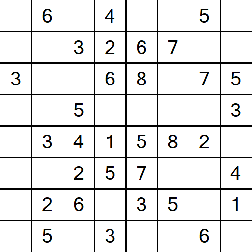 Sudoku 8x8 - Einfach
