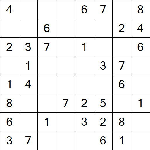 Sudoku 8x8 - Fácil