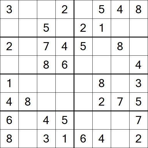 Sudoku 8x8 - Fácil