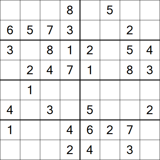 Sudoku 8x8 - Easy