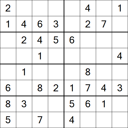 Sudoku 8x8 - Fácil