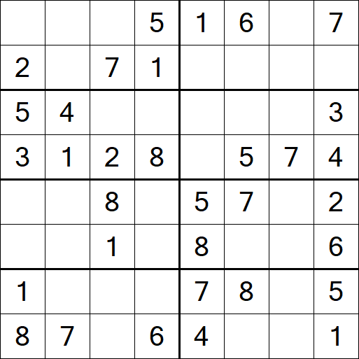 Sudoku 8x8 - Simple