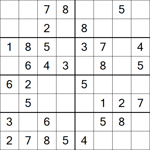 Sudoku 8x8 - Simple