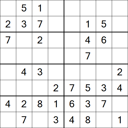 Sudoku 8x8 - Simple