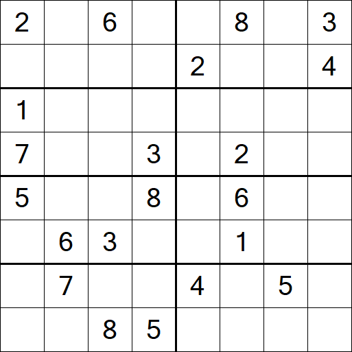 Sudoku 8x8 - Difficile