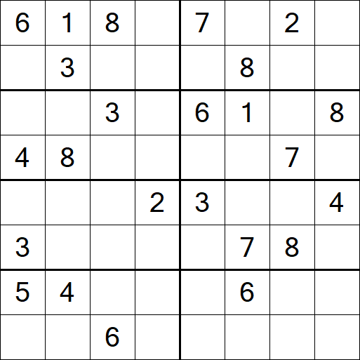 Sudoku 8x8 - Hard
