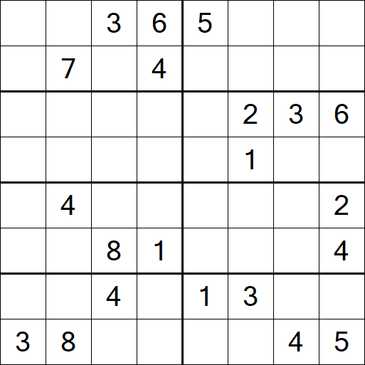 Sudoku 8x8 - Hard